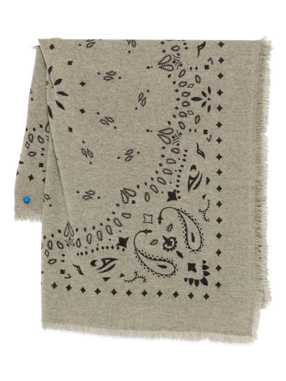 

Кашемировый шарф с узором пейсли kujten, нейтральный