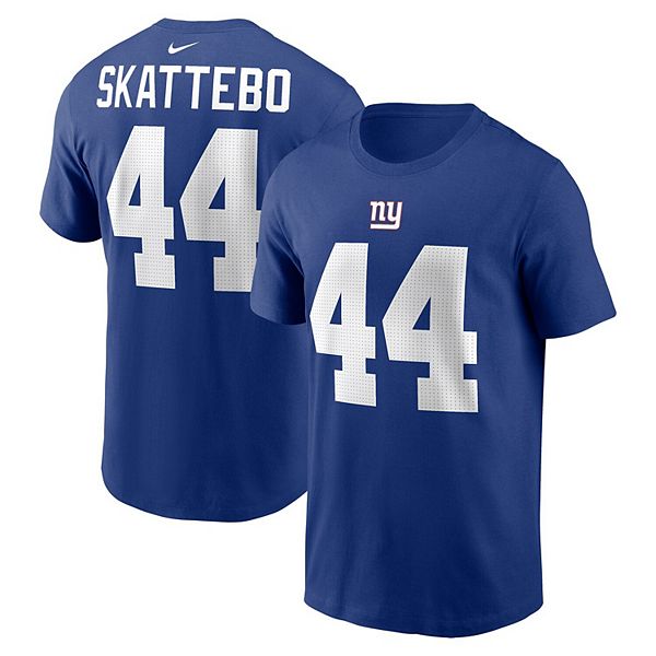 

Футболка мужская Cam Skattebo Royal New York Giants с именем и номером Nike