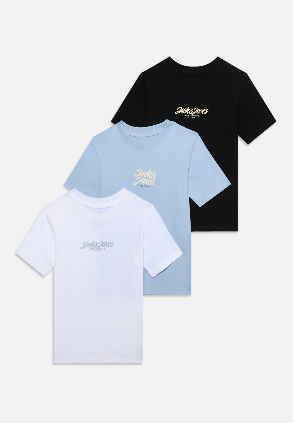 

Футболка с принтом JORTAVIRA TEE CREW NECK 3 PACK Jack & Jones Junior, белый