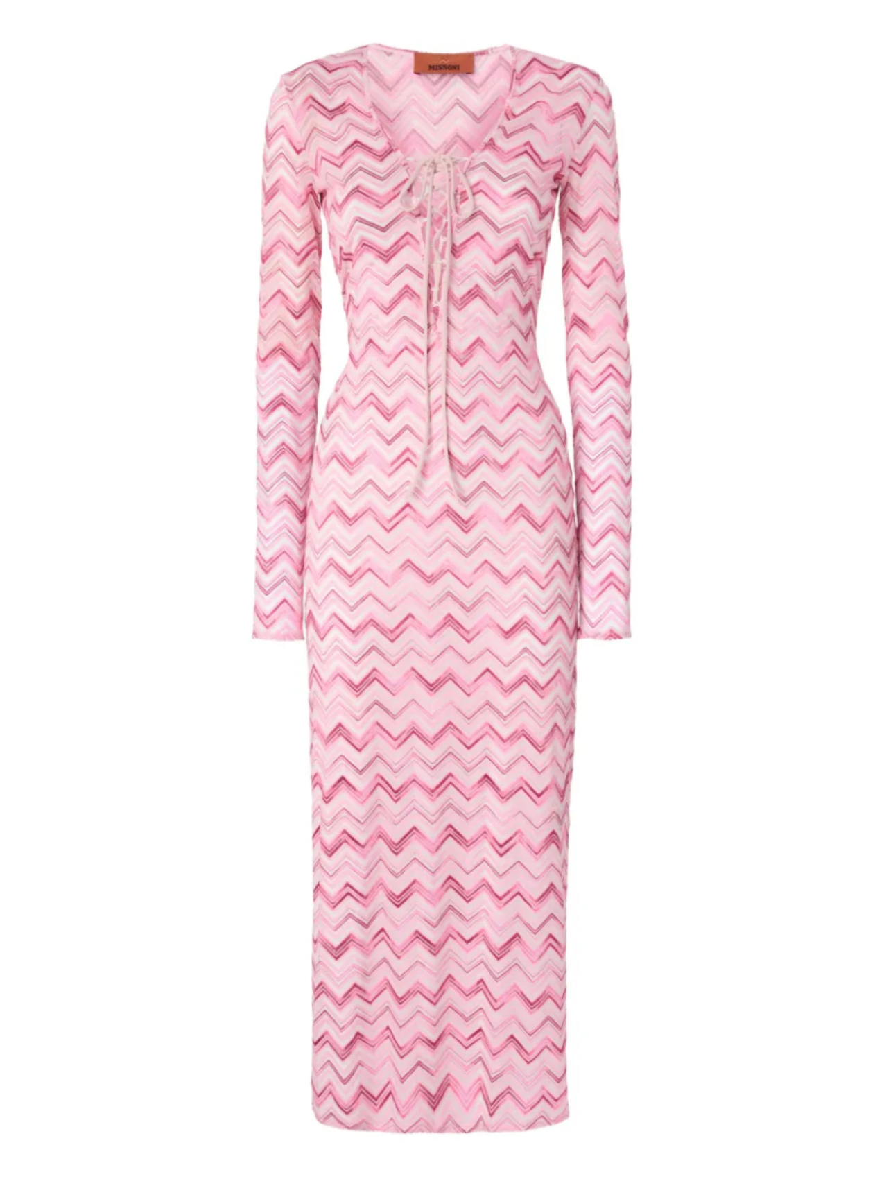 

Платье с зигзагообразным узором Missoni, белый