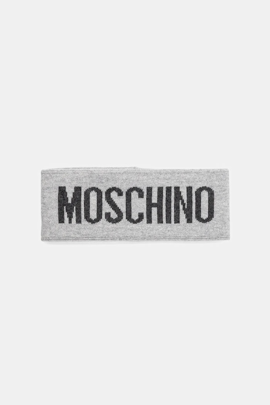 

Шерстяная повязка на голову Moschino, серый