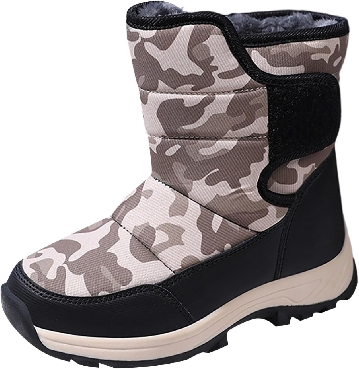 

Мальчики Девочки Зимние Сапоги С Меховой Подкладкой Толстые Теплые Ботинки На Щиколотку Детские Обувь Для Прогулок На Природе Водонепроницаемые С Резиновой Подошвой Generic, Grey