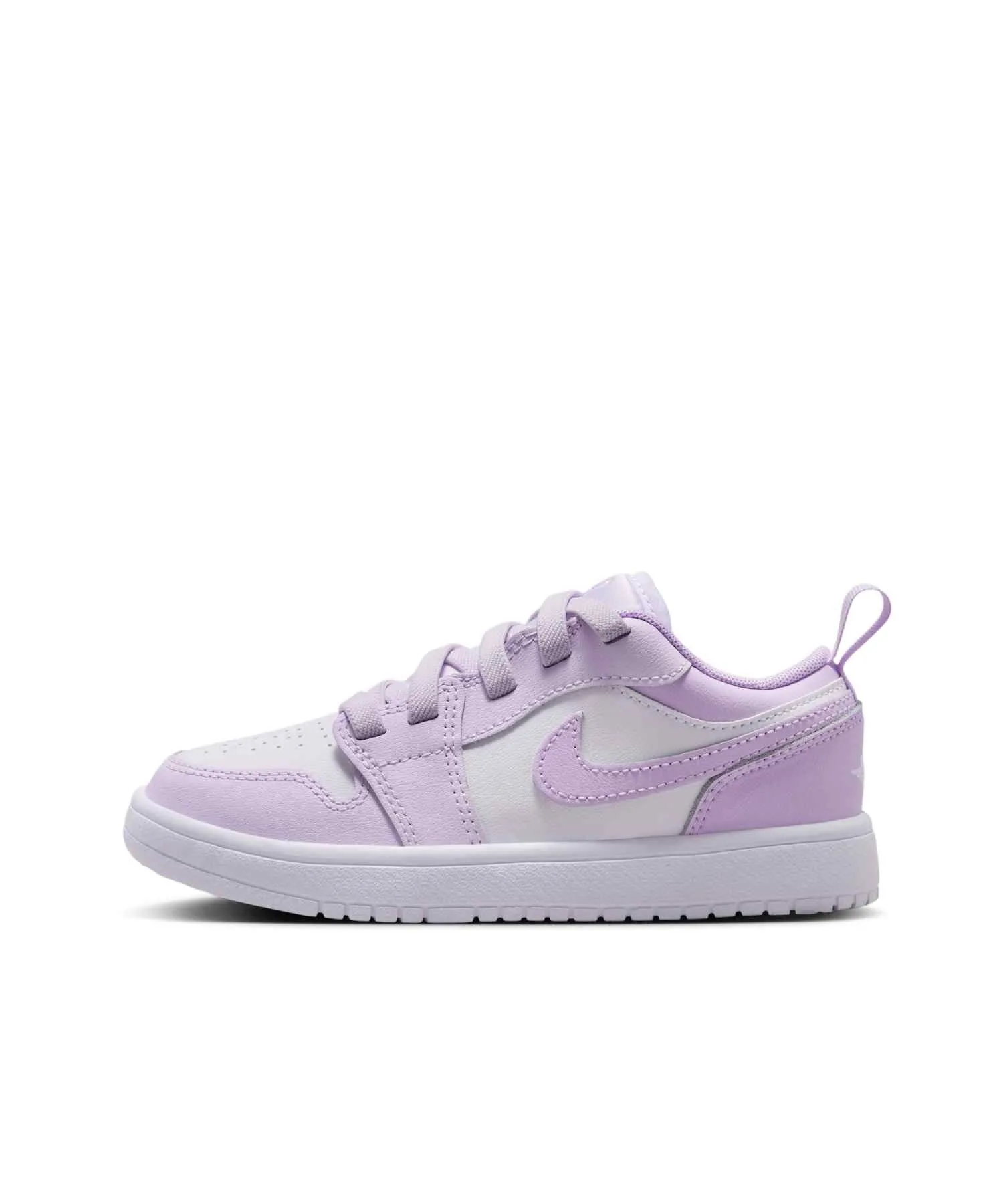 Детские кроссовки с липучкой Jordan 1 Low Alt DR9748-500 фиолетовые
