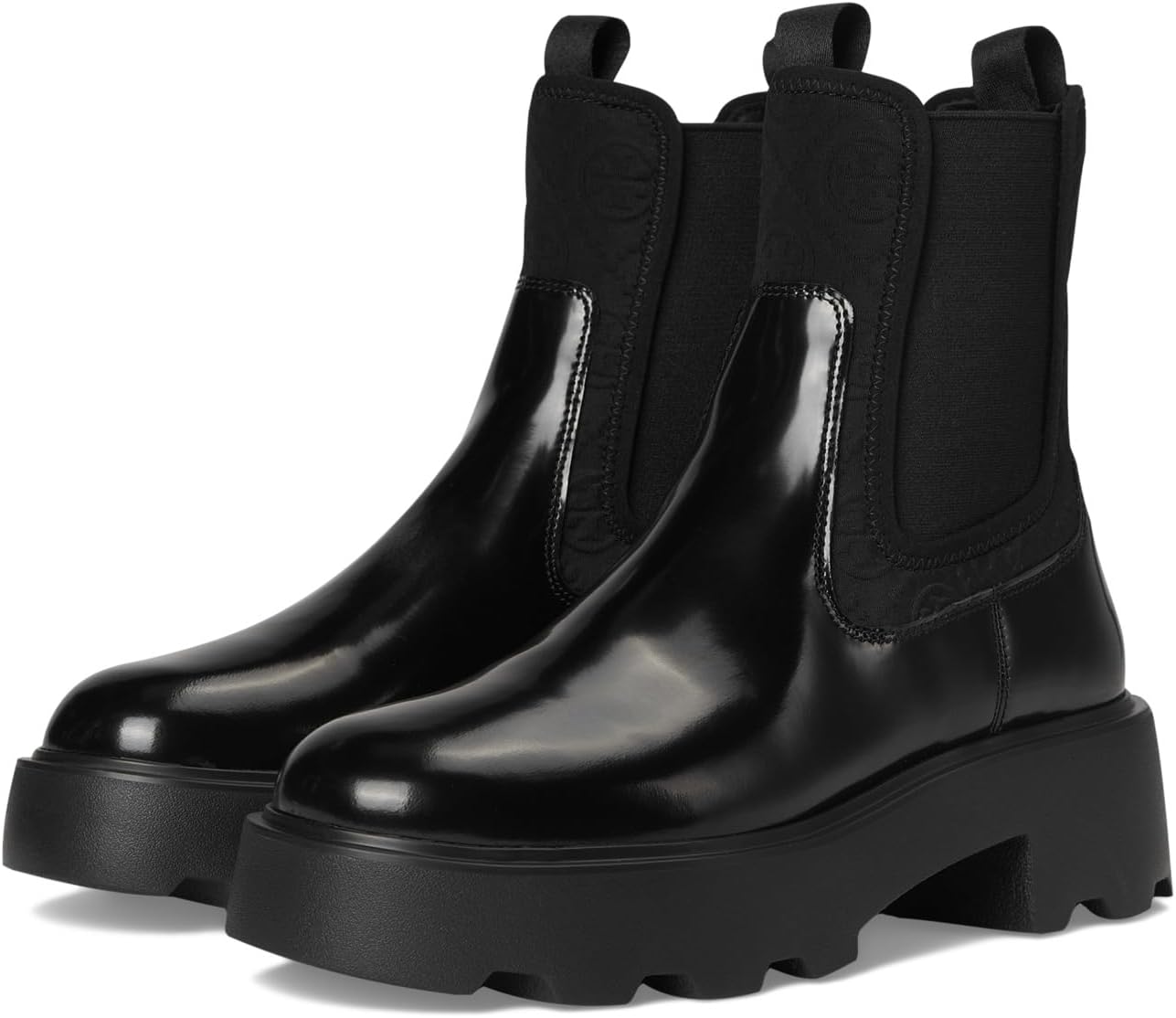 Ботинки Tory Burch Monogram Lug Chelsea Boot 65mm, цвет Perfect Black