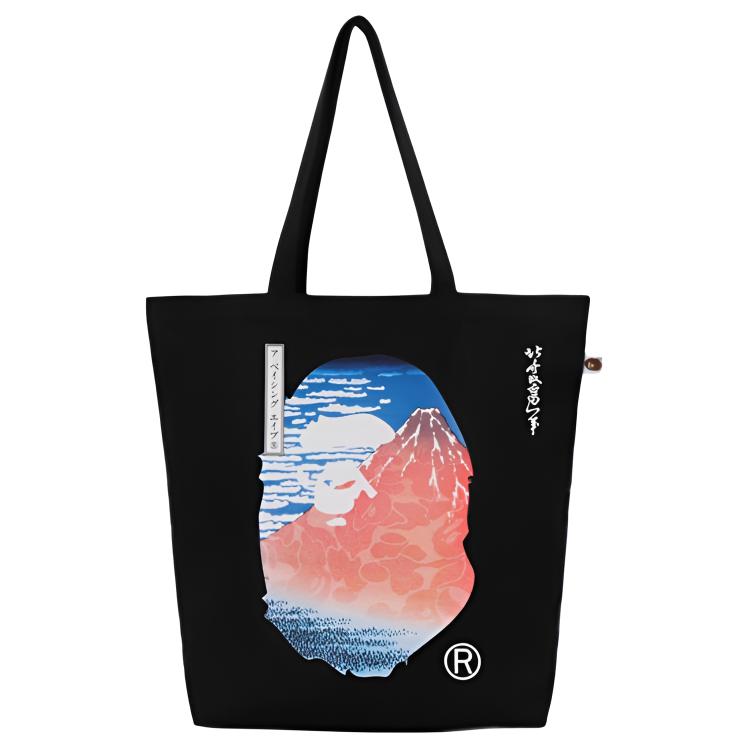 

A BATHING APE Тканевая сумка через плечо унисекс разноцветная, Orange