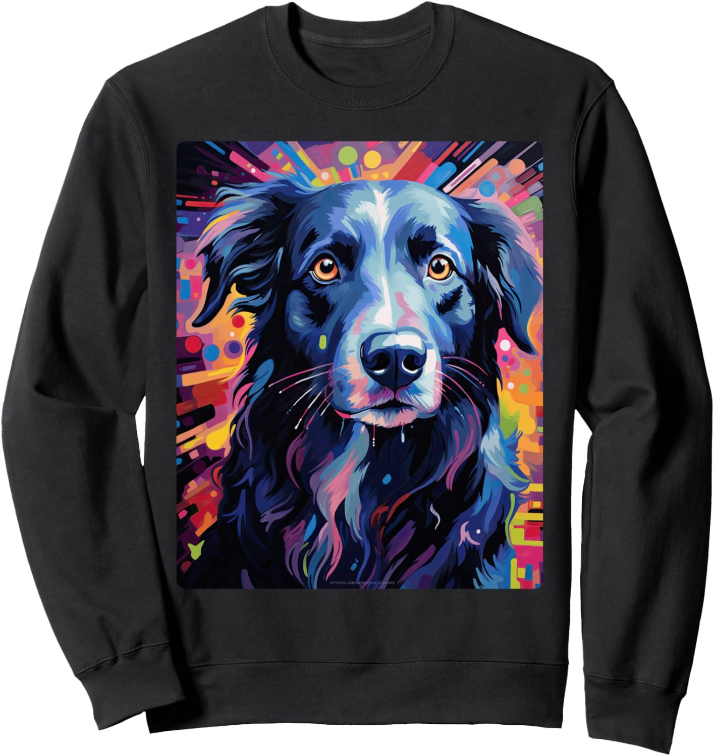 

Фотография собаки, выполненная маслом, милая толстовка с изображением щенка Oil Print Animals, черный