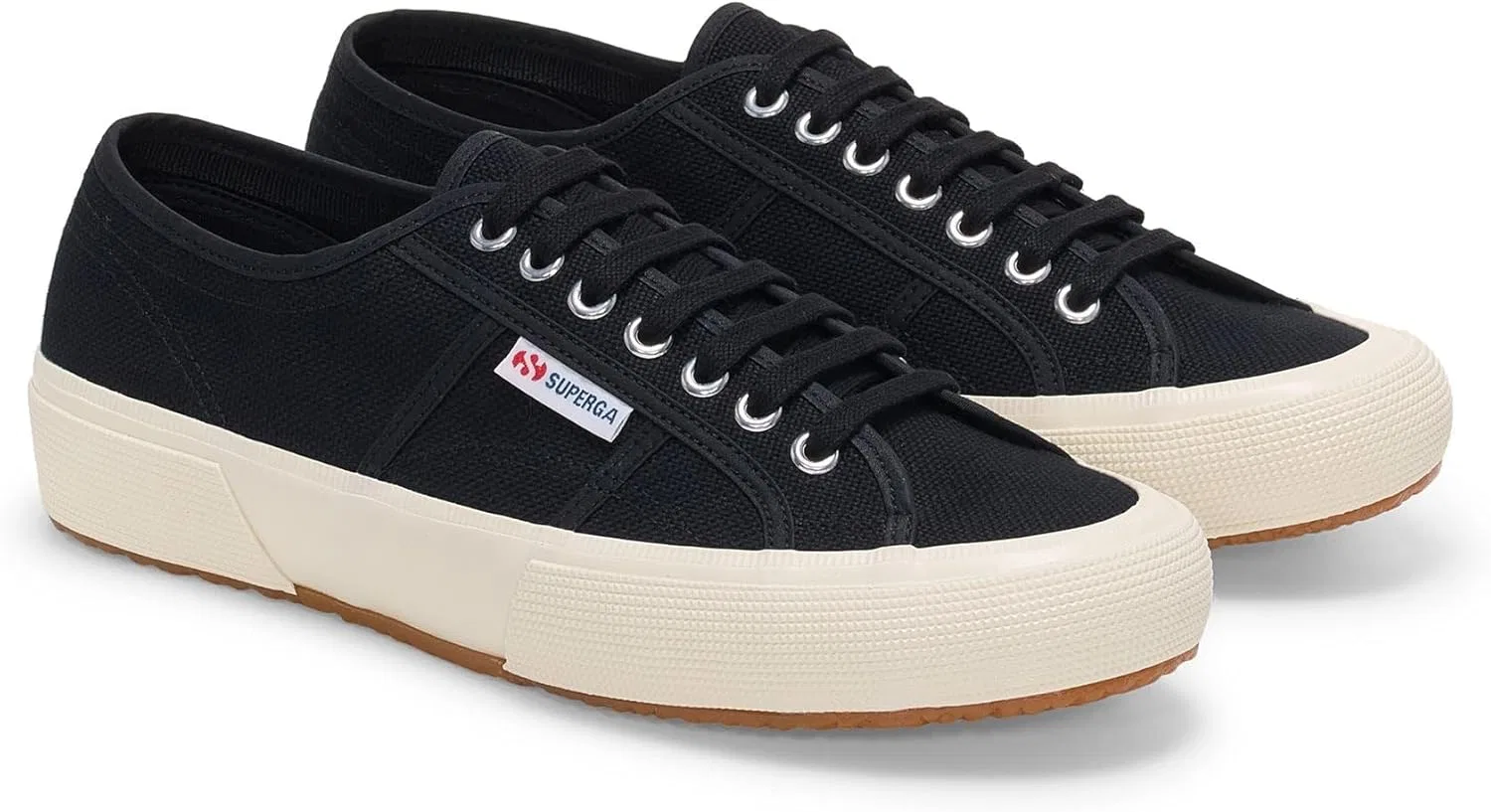 Superga - Оригинальные кроссовки для взрослых, Black Ivory — фото 3