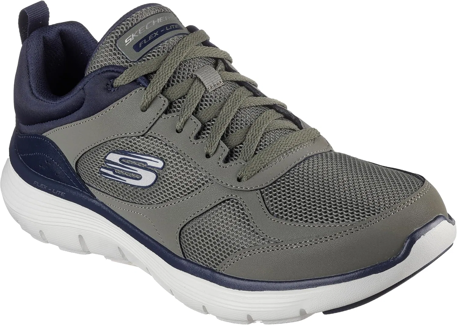 Кроссовки Skechers Men's Flex Advantage 5.0 - Gano Trainers, Olive Green