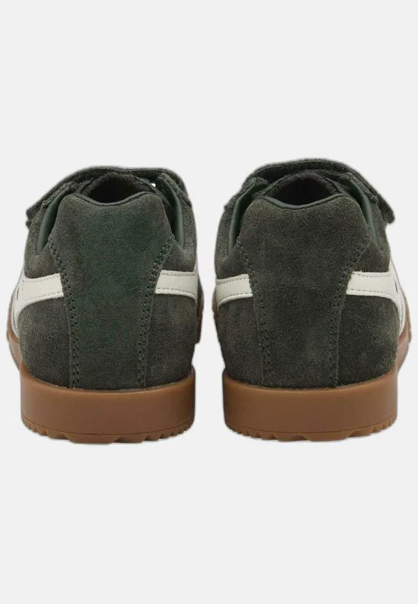 Низкие кроссовки harrier с ремешком Gola, Dark Khaki Off White Moody Orange — фото 3