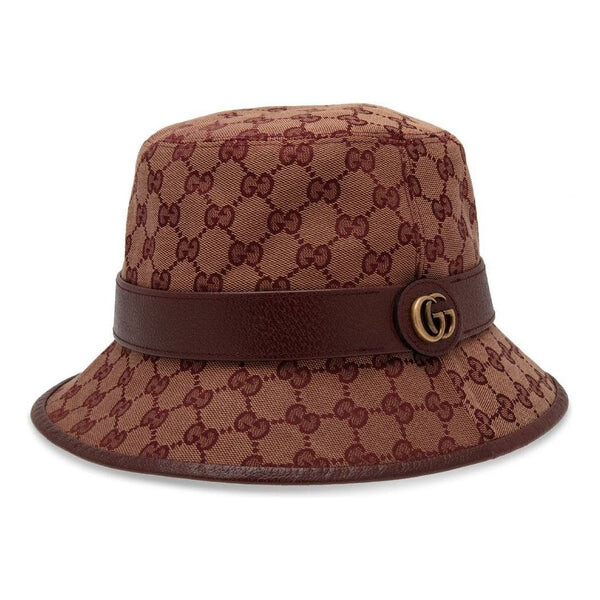 

Бейсболка gg canvas bucket hat 'brown burgundy' Gucci, коричневый