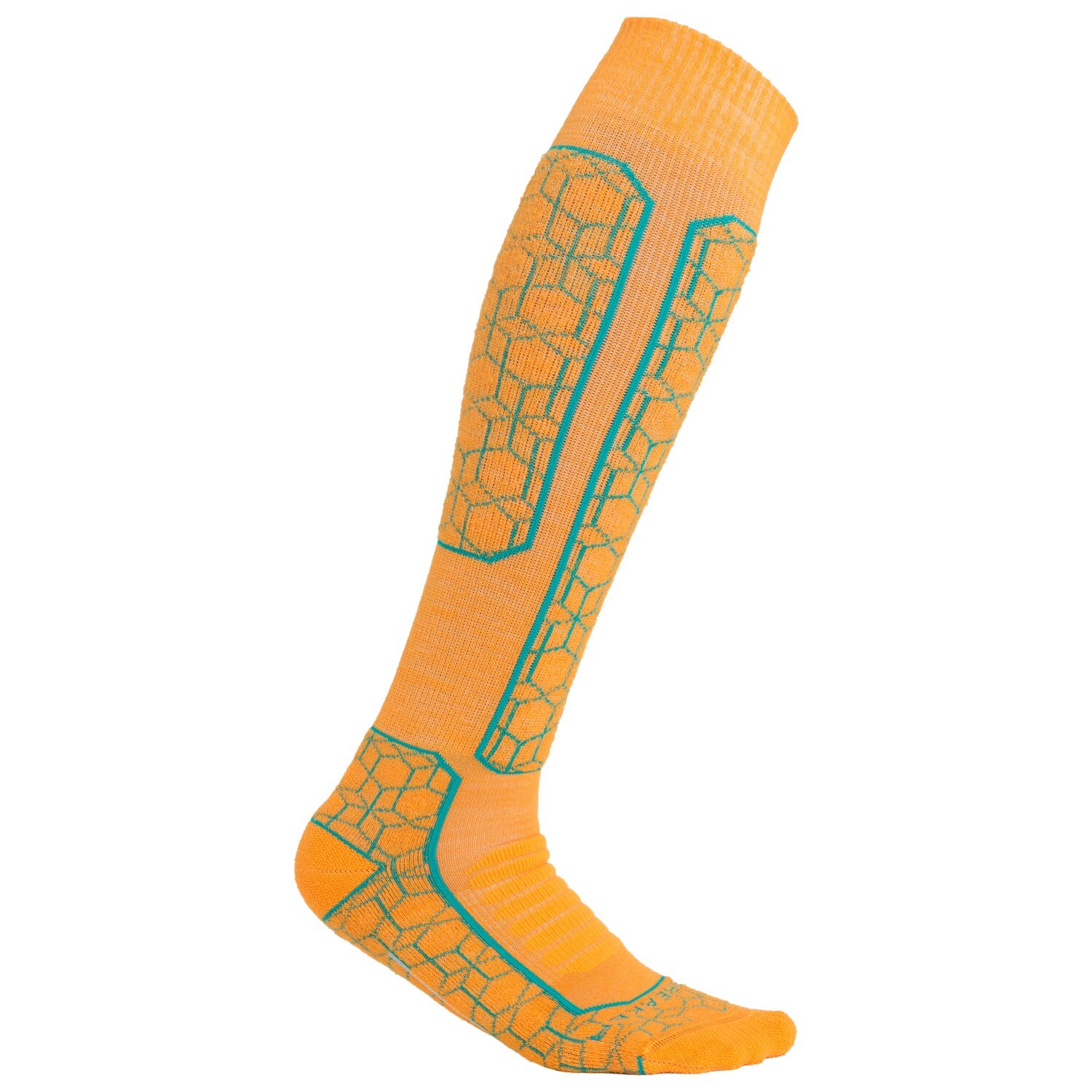 

Лыжные носки Icebreaker Ski+ Medium OTC Alpine Geo, цвет Solar/Flux Green