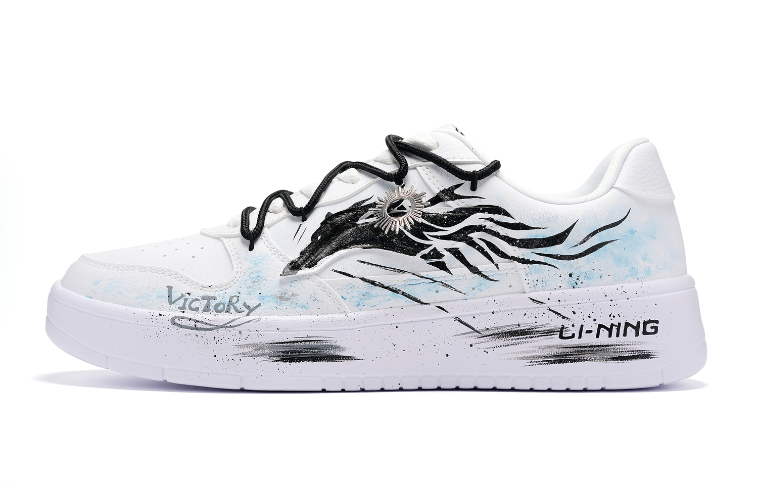 

Понтонные лодки устойчивые к истиранию дышащие низкие скейтерские кроссовки men's LINING, белый