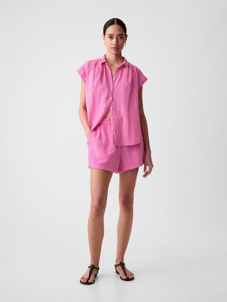 

Муслиновые шорты Gap, розовый