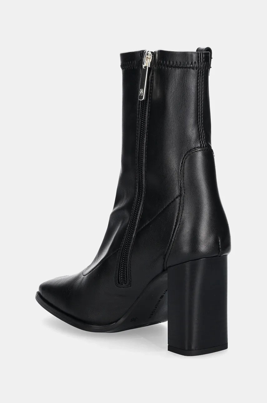 Ботильоны PARTY LEATHER SOCK HEEL BOOTIE Tommy Hilfiger, черный — фото 4