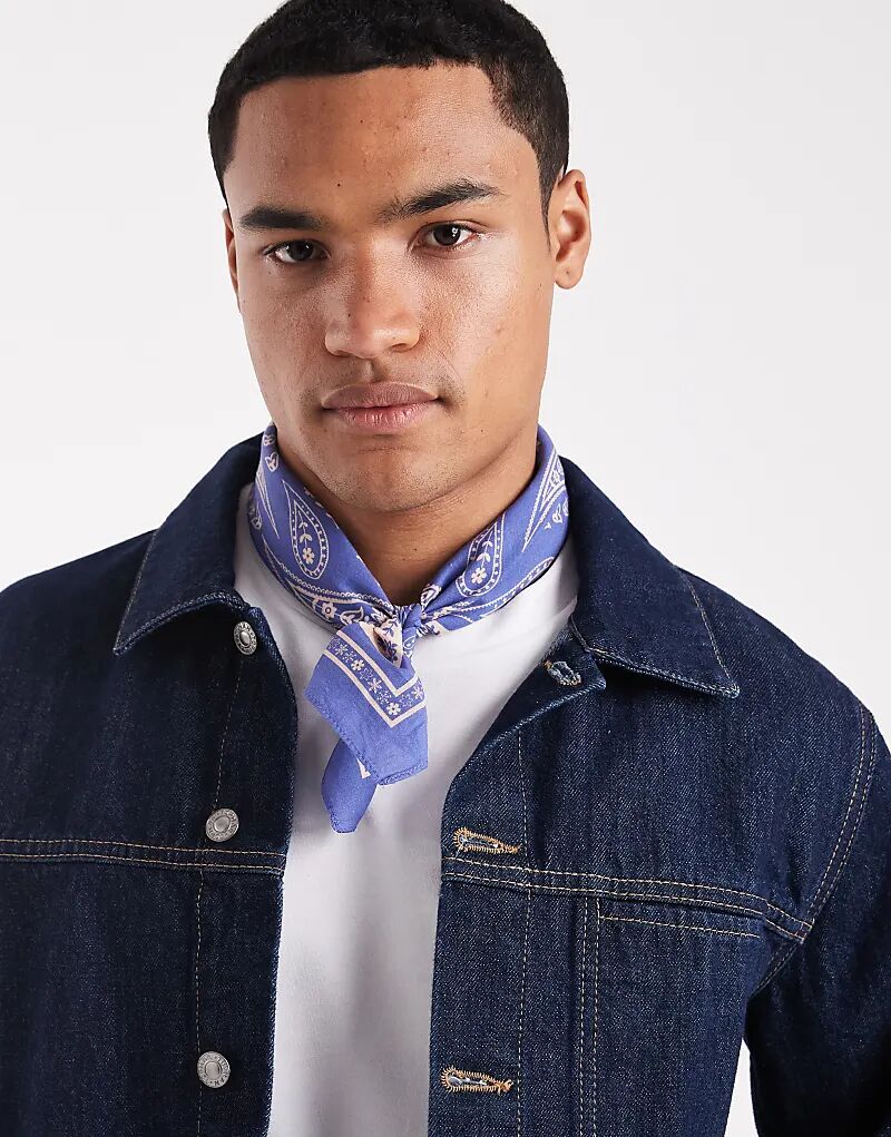 

Синяя бандана с узором пейсли от ASOS DESIGN