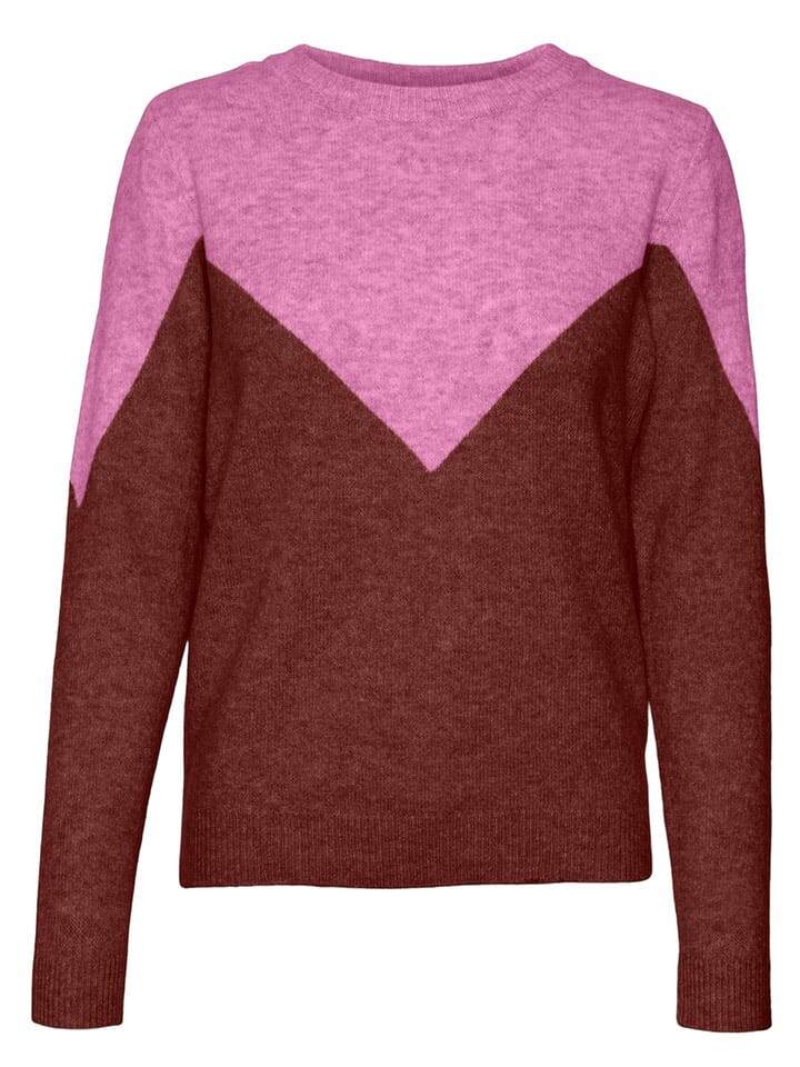 

Пуловер Vero Moda, цвет pink/bordeaux