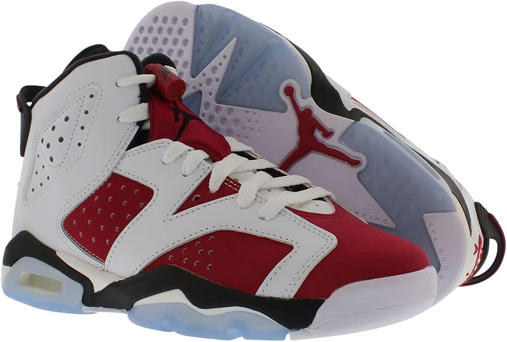 Кроссовки Jordan Girl's Air VI Retro Low (для старших детей), белый/черный — фото 2