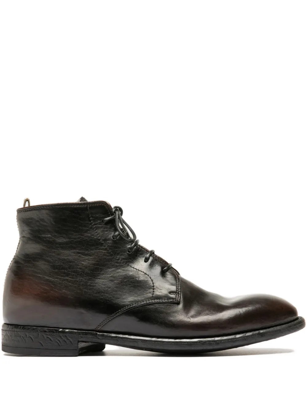 

Кожаные ботинки на шнуровке Emory Officine Creative, черный