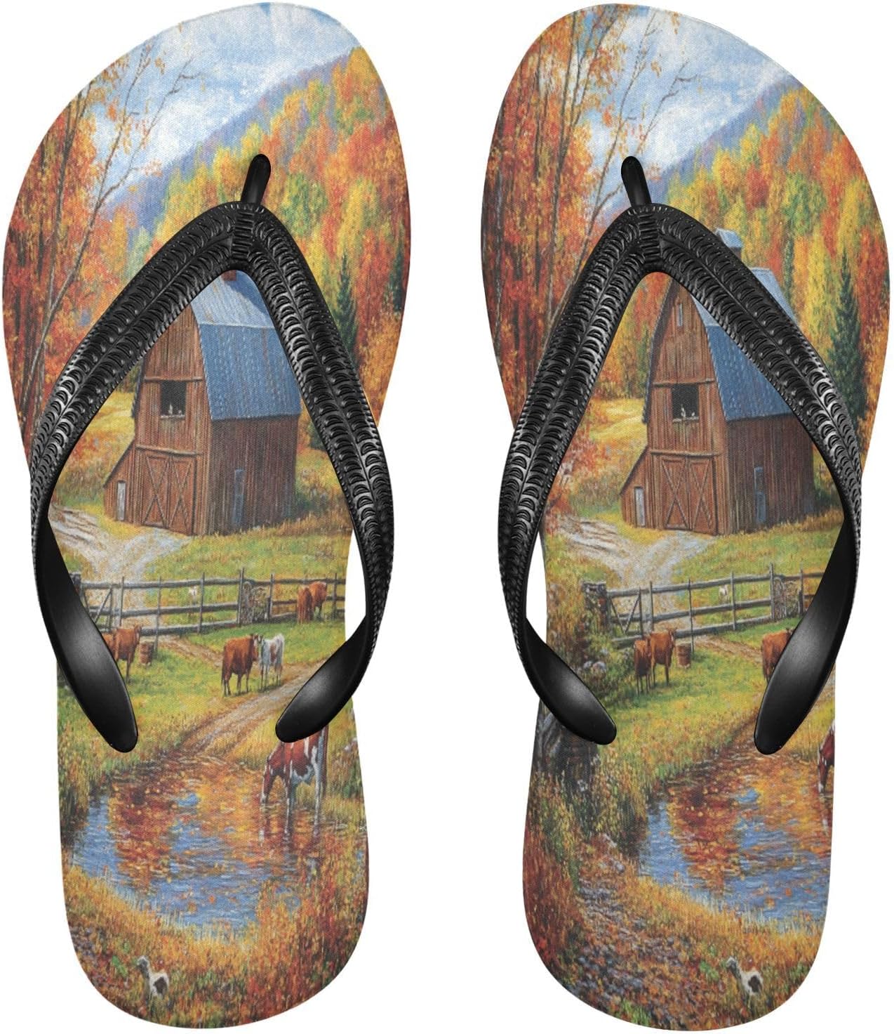 

Мужские и женские пляжные шлепанцы с ремешком Barn Stream Amber, резиновые, противоскользящие, летние, для прогулок Sinestour