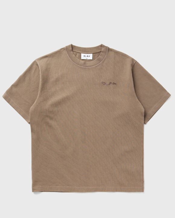 

Футболка Ølåf Wavy Drift Embro Tee, цвет cedar