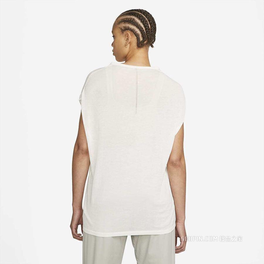 Майка Nike Wmns Esc Nigh Neck DN4059 100, белая, женская — фото 2