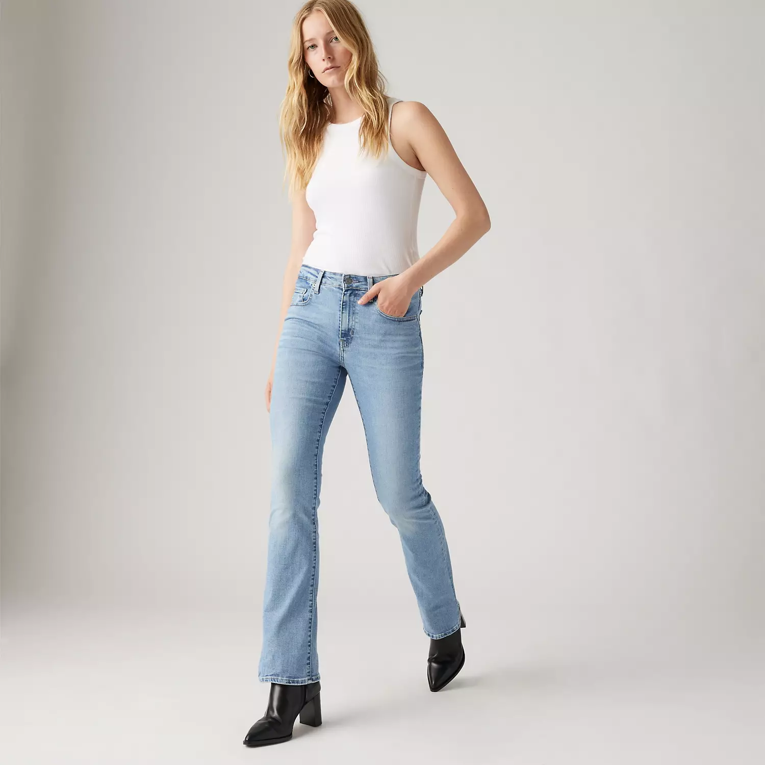 

725 женские джинсы Bootcut с высокой посадкой Levi's, цвет Blue Wave Light - Light Wash