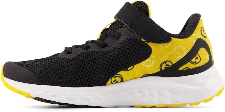 Кроссовки New Balance Unisex-Child Fresh Foam Arishi V4 с шнуровкой, черный/оранжевый — фото 2