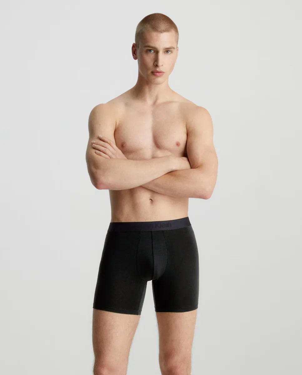Набор из 3 длинных боксеров - CK Black Calvin Klein, чёрный — фото 2
