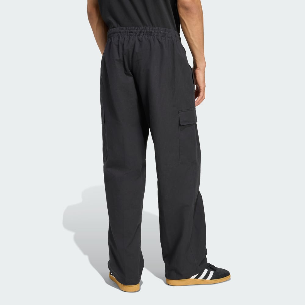 Спортивные брюки Adidas Trefoil Essentials Woven, черный/белый — фото 2