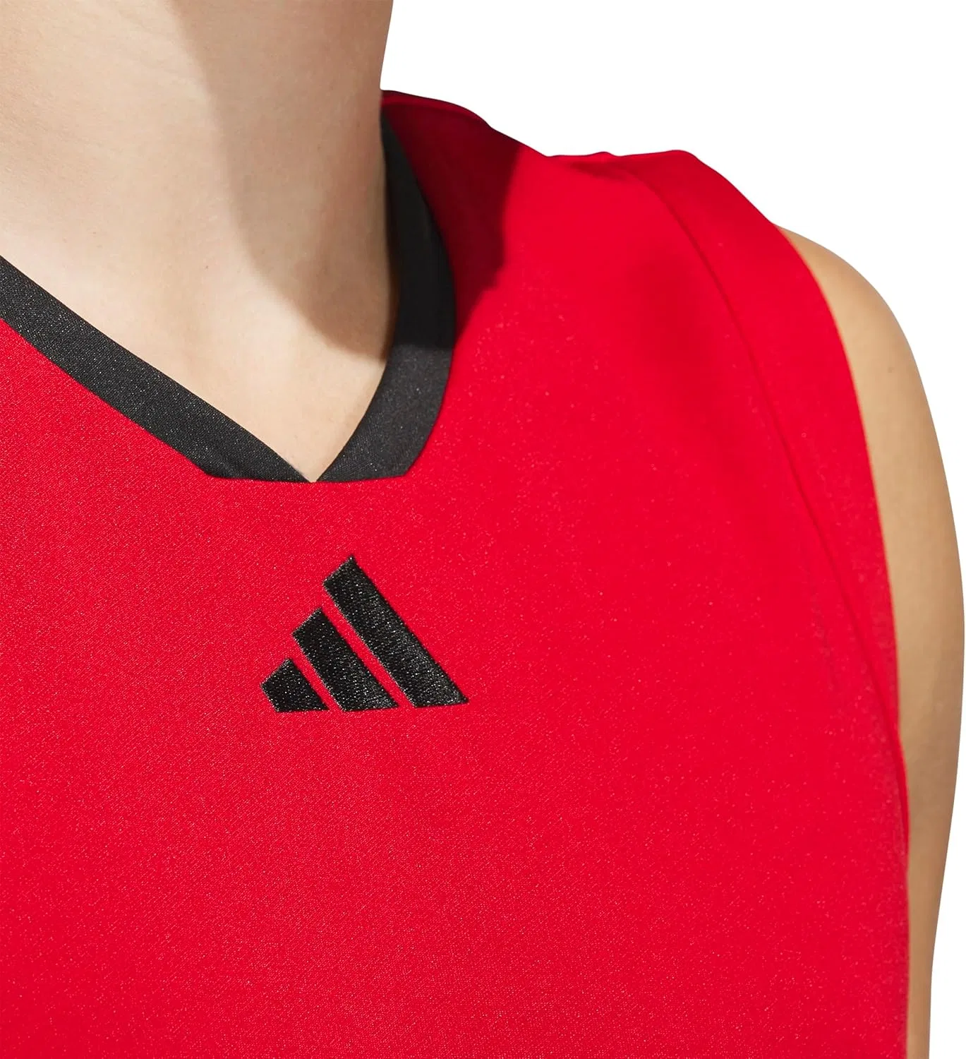 Футболка-майка Adidas Men's Basketball Legends 3-Stripes, красный/черный — фото 4