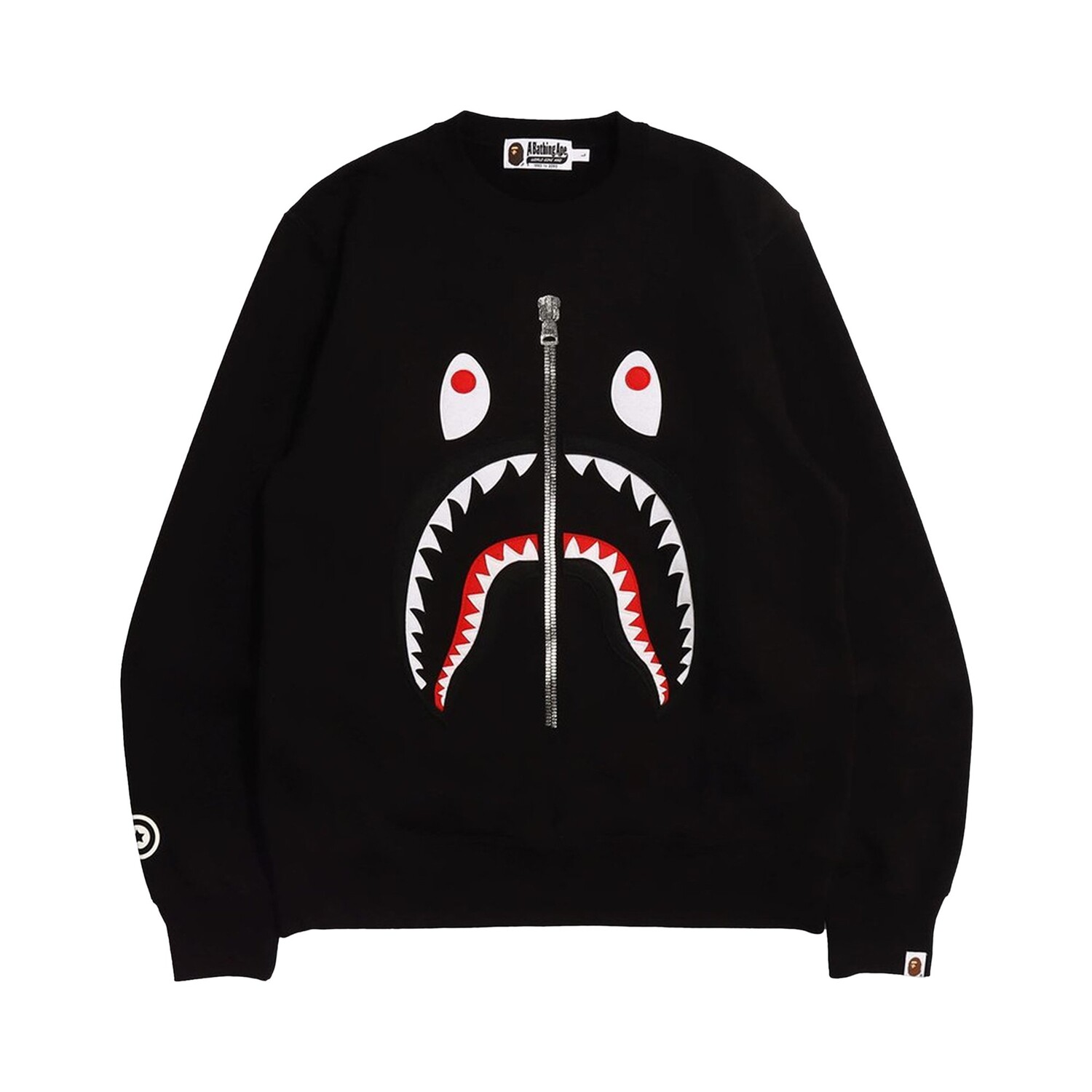 

BAPE Patched Shark Crewneck, черный цвет