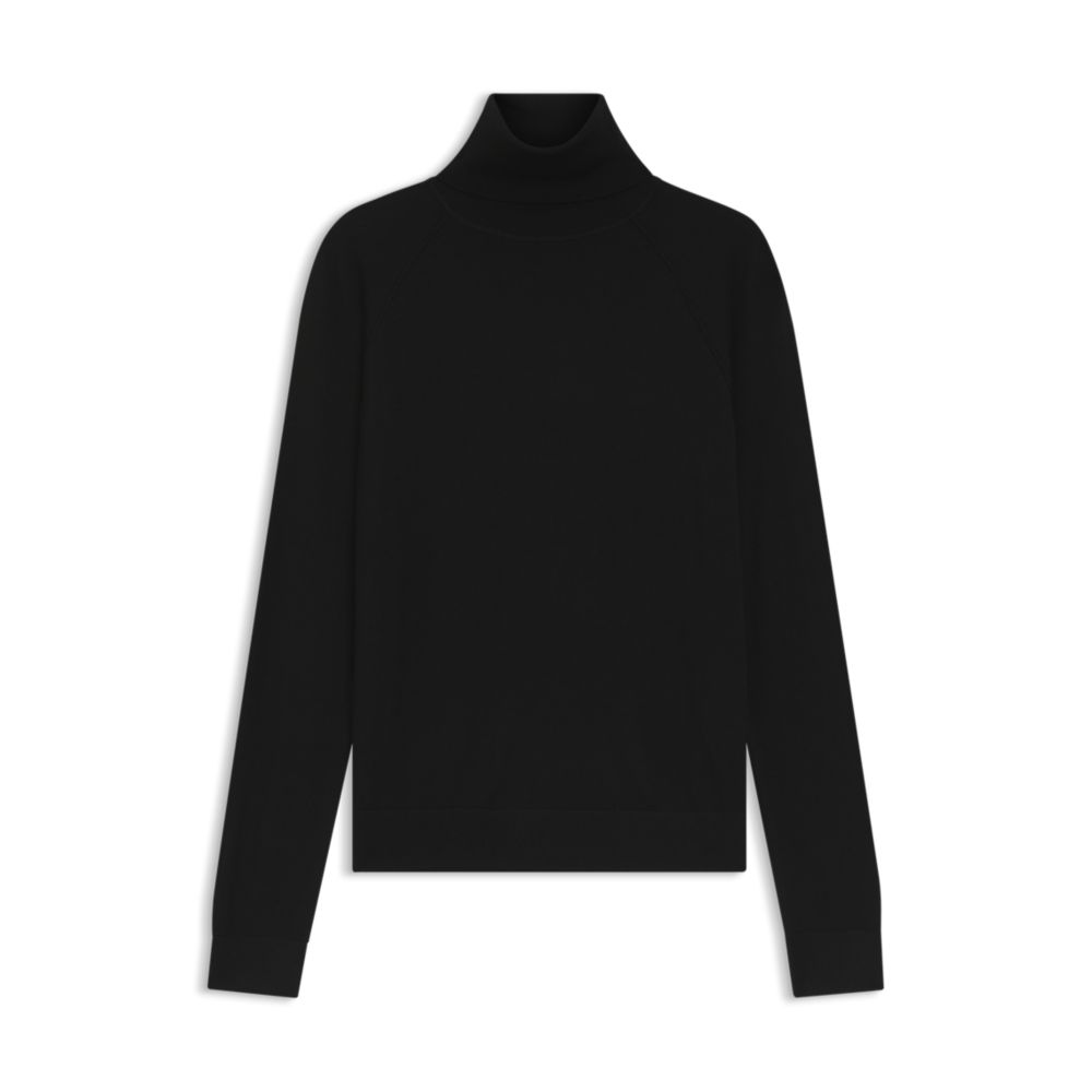 

Водолазка из мериносовой шерсти Boss, черный