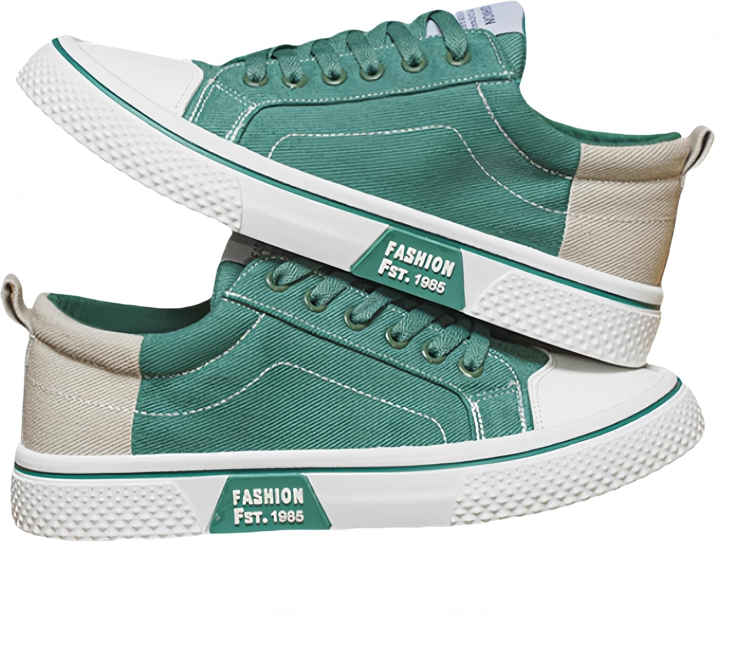 

Мужские низкие кеды для скейтборда с графическим принтом - удобные, противоскользящие, дышащие и прочные - повседневная обувь на все сезоны Hoalox, зеленый