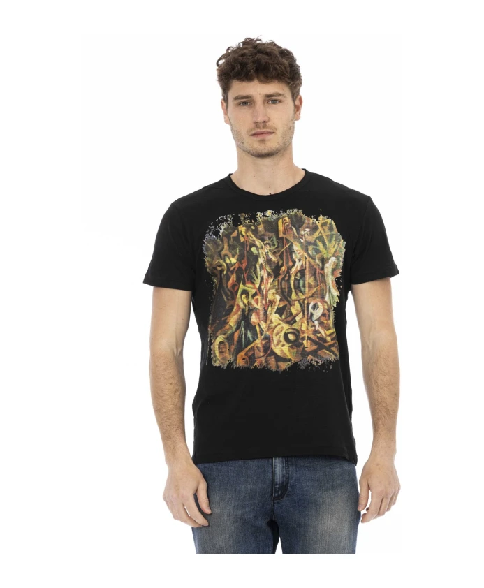 

Футболка с короткими рукавами и круглым вырезом Trussardi, черный