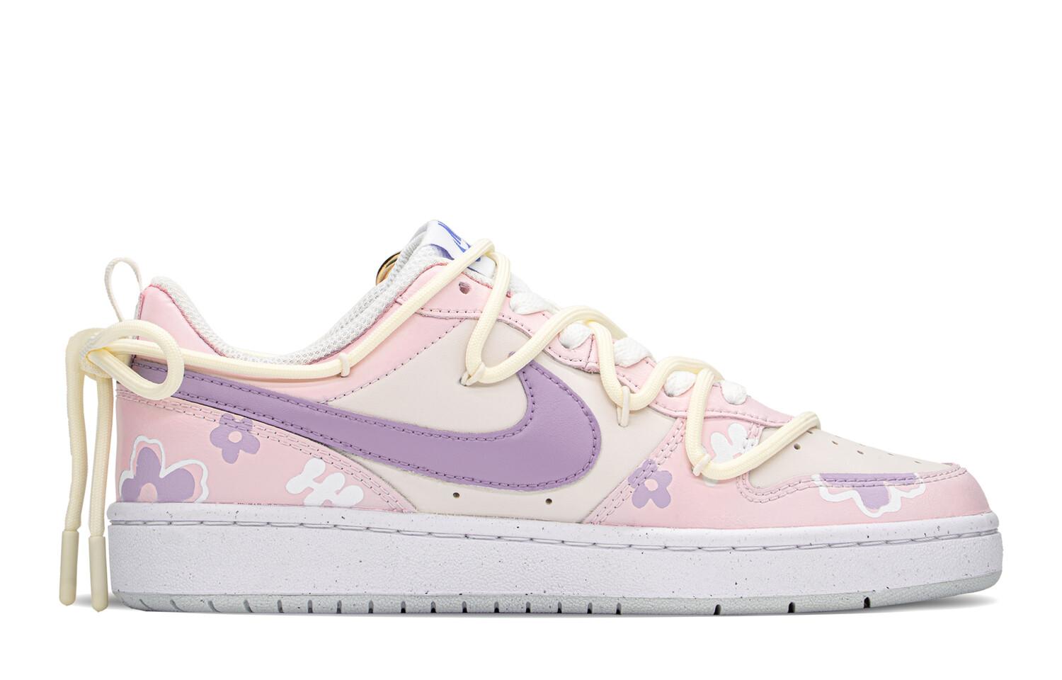

Кроссовки Nike Court Borough Series Skateboard Shoes Women's Low-Top Purple/Pink