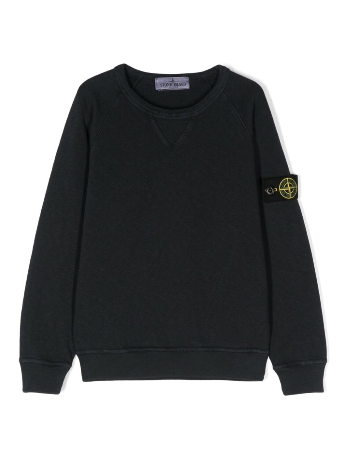 

Хлопковая толстовка с логотипом компаса Stone Island Junior, синий