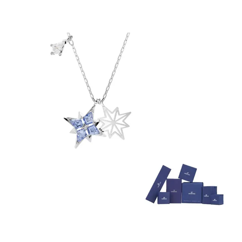 

Цепочка с подвеской в виде звезды Symbolica Swarovski, синий