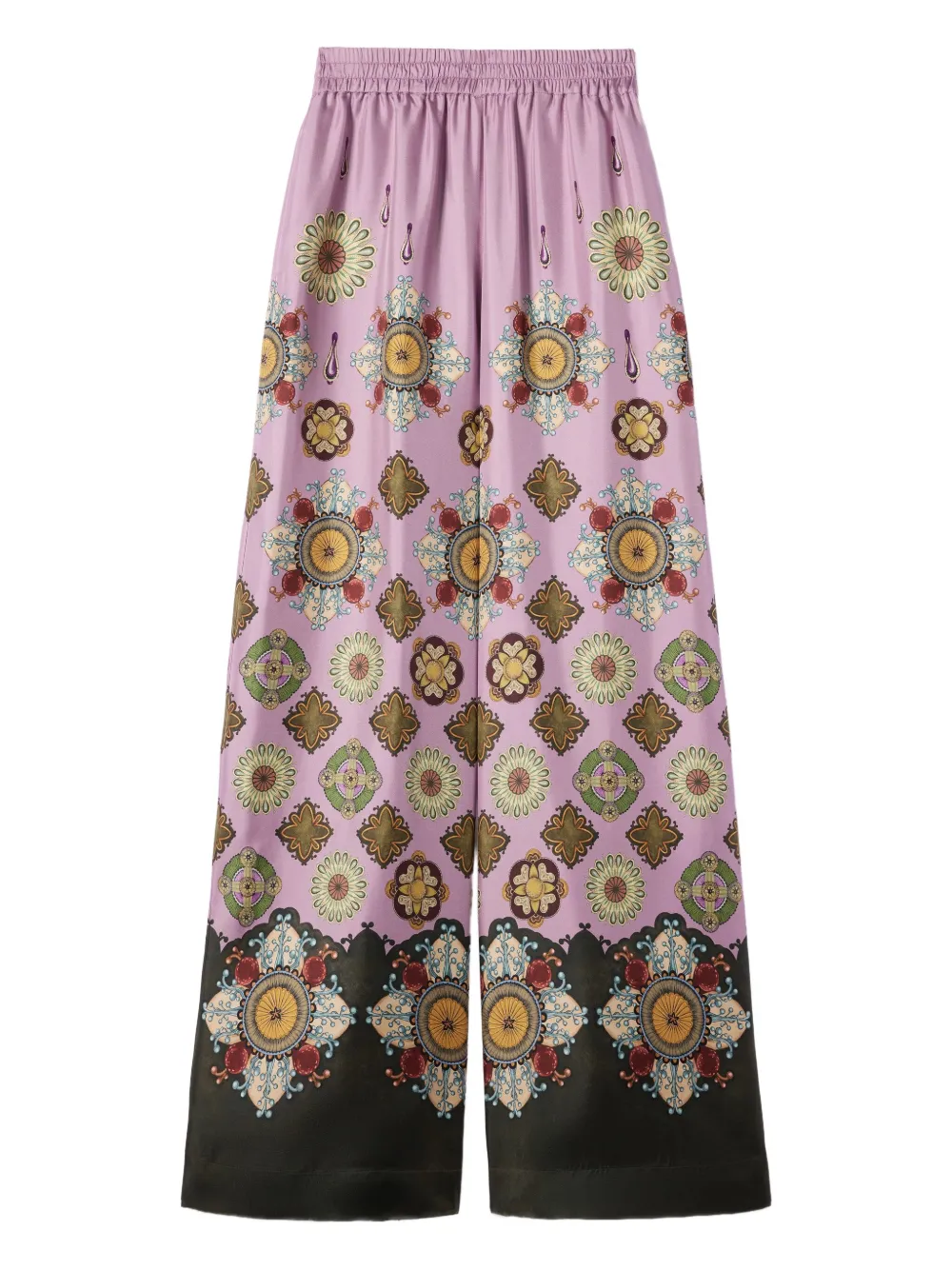 

Брюки с цветочным принтом La Doublej, розовый