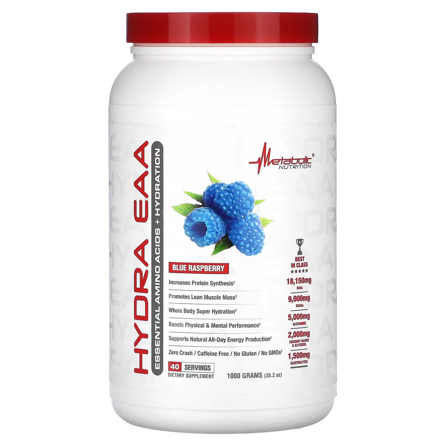 

Добавка Metabolic Nutrition Hydra EAA со вкусом голубой малины, 1000 г