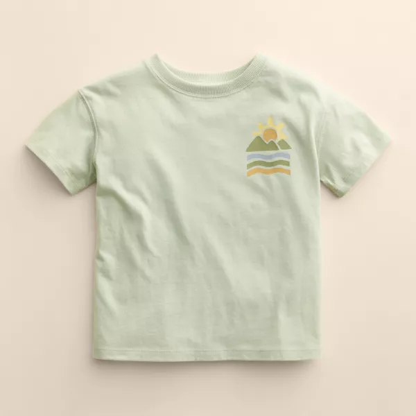 

Детская футболка свободного кроя с коротким рукавом 4–12 лет Little Co. By Lauren Conrad, цвет teal sun rays