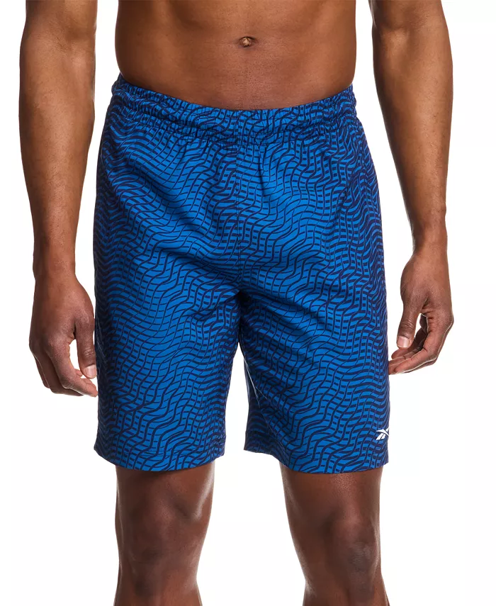 

Мужские шорты с фактурным логотипом Woven Reebok, синий