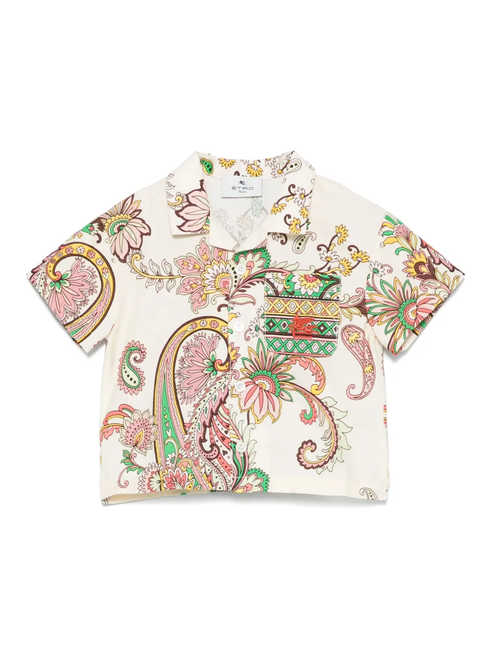 

Рубашка с принтом пейсли ETRO KIDS, нейтральный