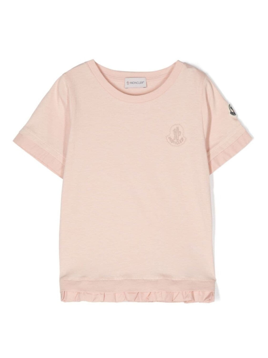 

Moncler Enfant многослойная футболка, розовый