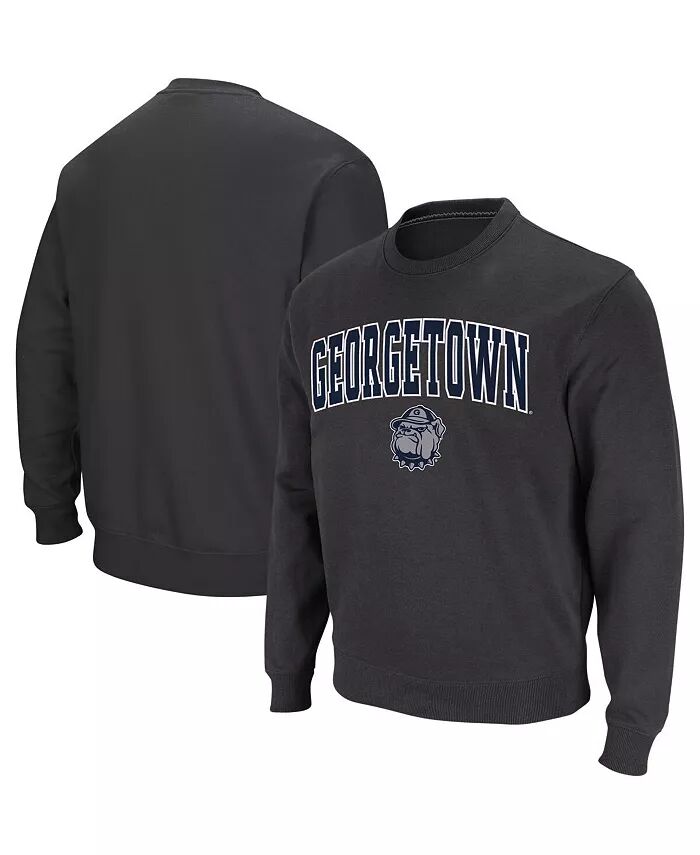 

Мужская толстовка Georgetown Hoyas Arch and Logo с круглым вырезом Colosseum, серый