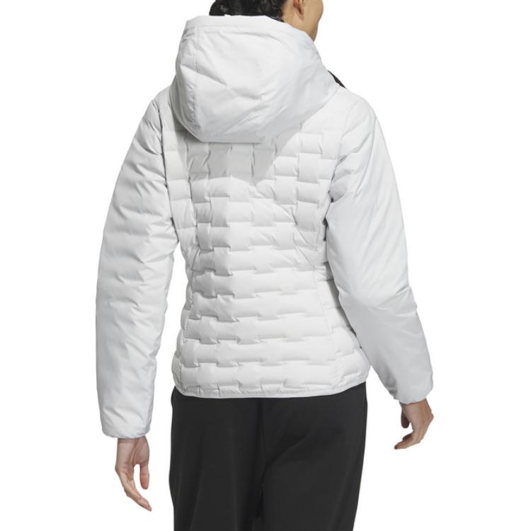 Adidas Куртка женская утепленная пуховая с перегородками, Light Gray — фото 4