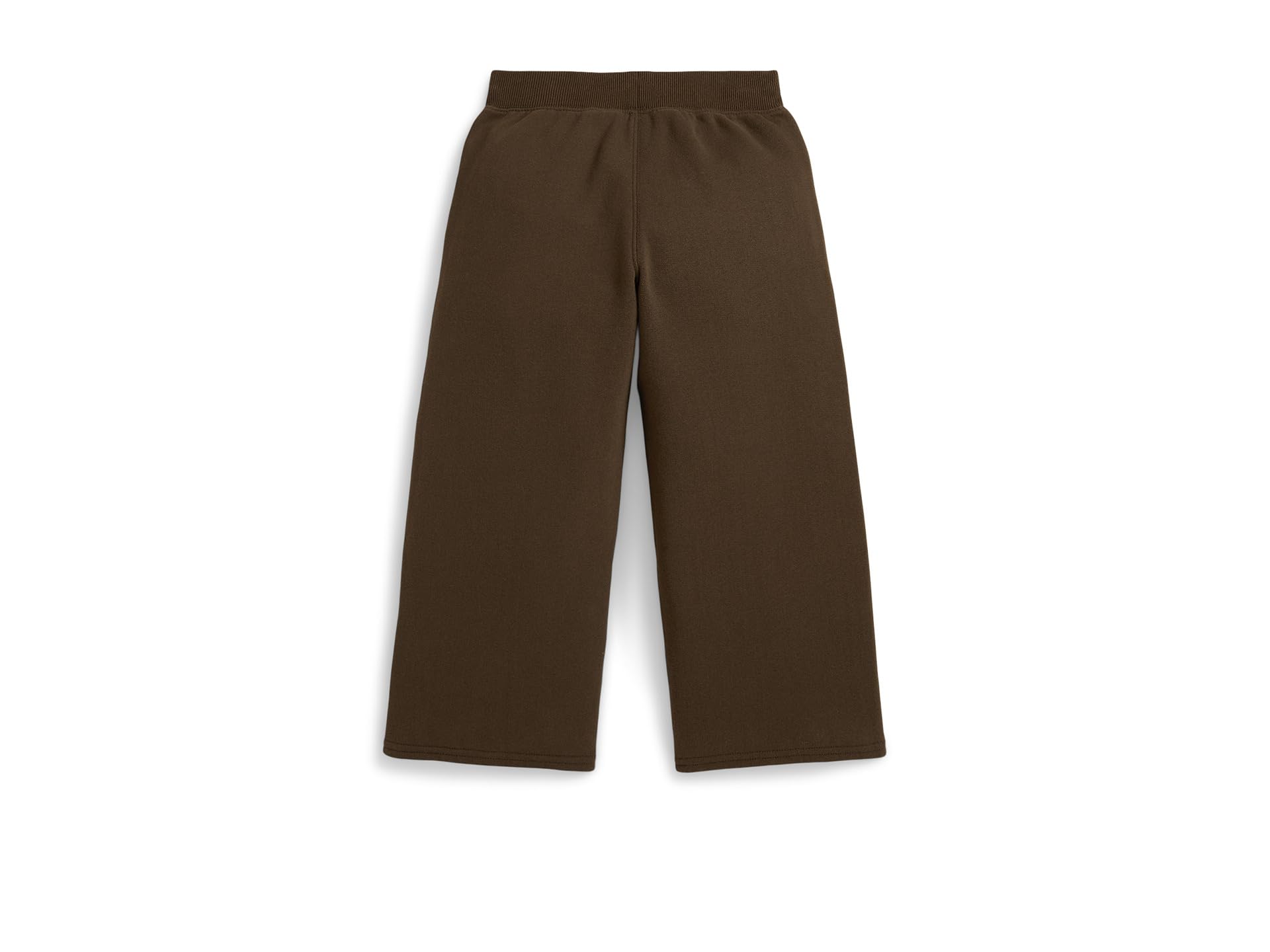 Брюки Polo Ralph Lauren Kids Logo Crest Fleece Wide-Leg Pants, цвет Court Brown — фото 2