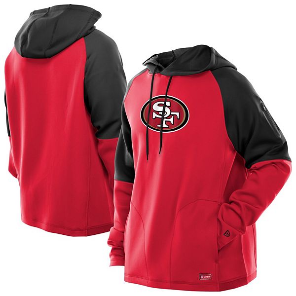 

Мужской алый свитшот с капюшоном San Francisco 49ers combine authentic color block raglan New Era