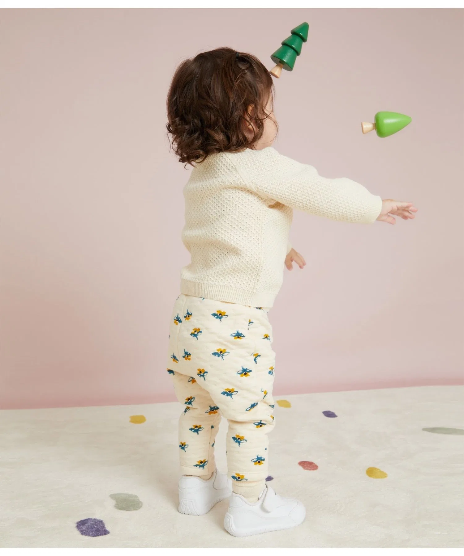 Детские брюки PETIT BATEAU с цветочным принтом — фото 2