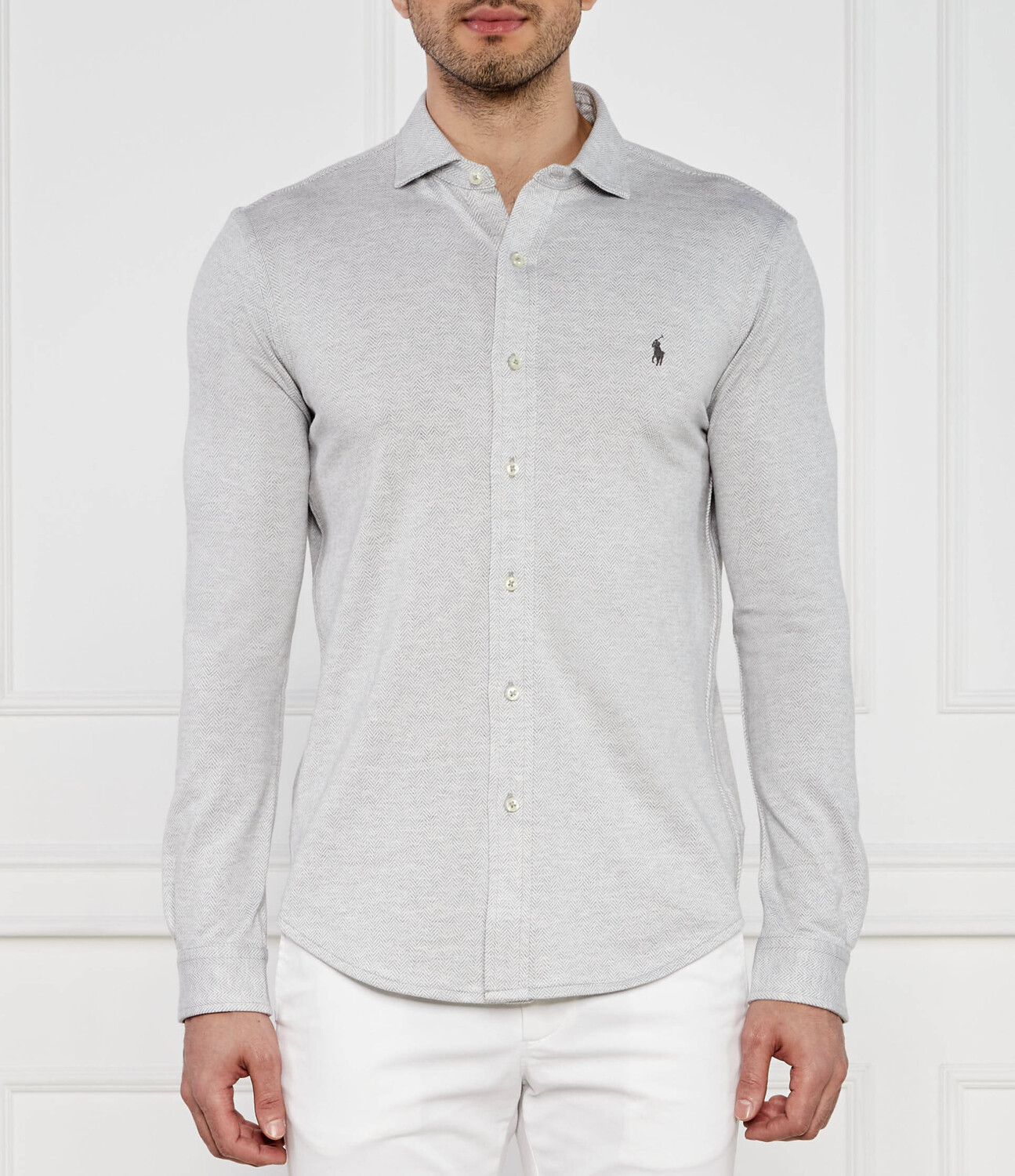 

Рубашка POLO RALPH LAUREN Regular Fit, серый