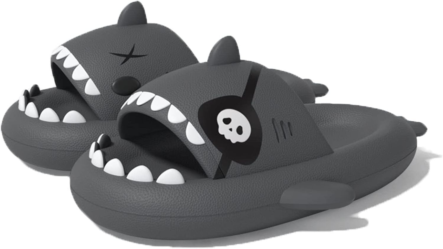 

Шлепанцы Shark для женщин и мужчин, новые пляжные сандалии и уютные нескользящие шлепанцы Shark для ванной и улицы Generic, черный